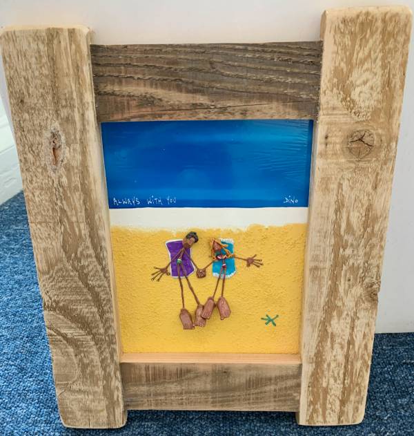 - on Acrylic, Painting by Dino De Zorzi, measuring 42 x 35 cm (H x W) £180